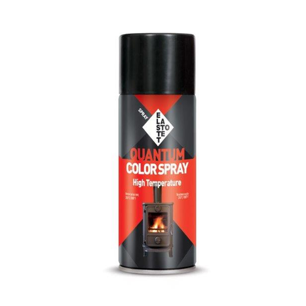 Σπρέι θερμοκρασίας μαύρο Quantum high temperature - 400ml