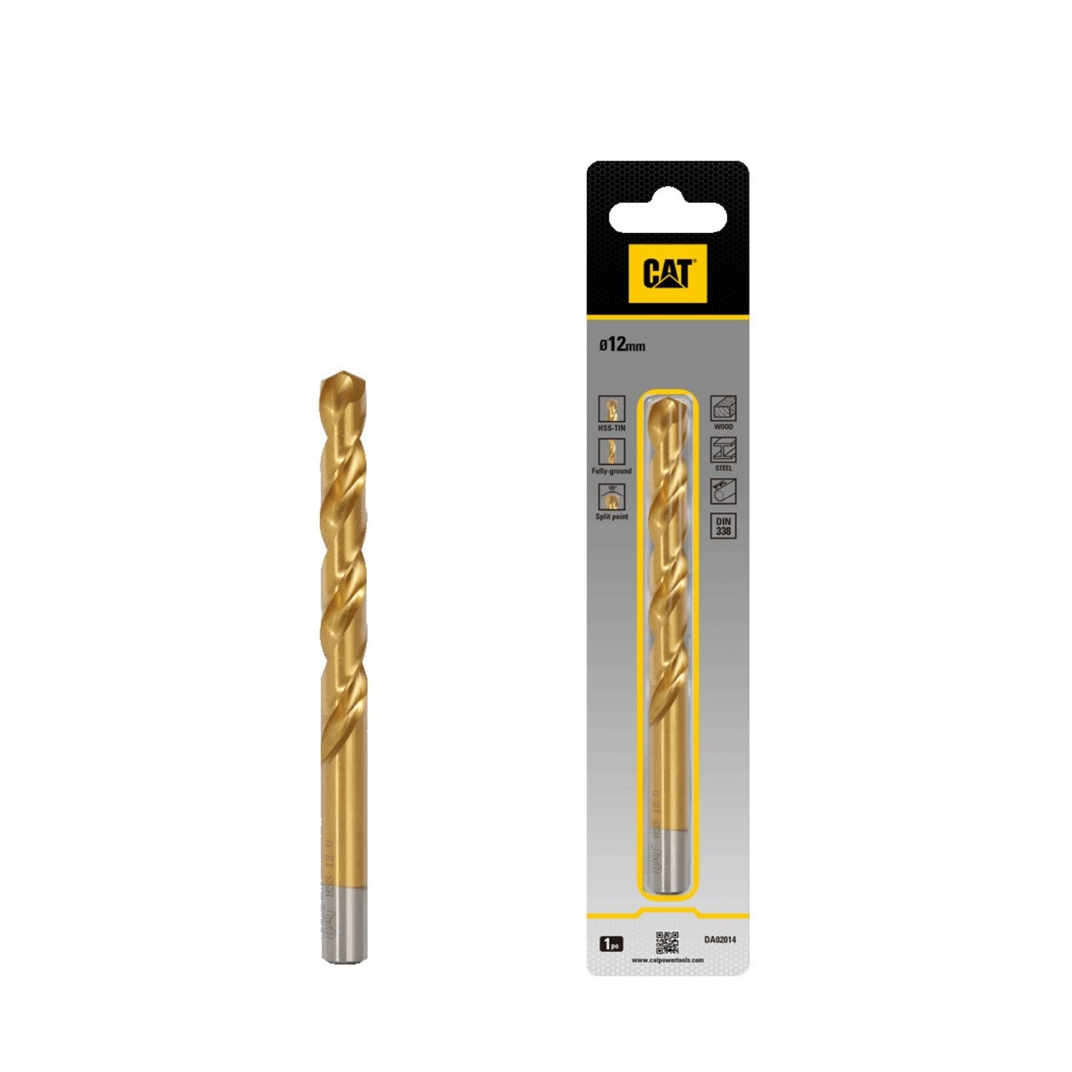 CAT Τρυπάνι τιτανίου HSS 12x151mm DA02014