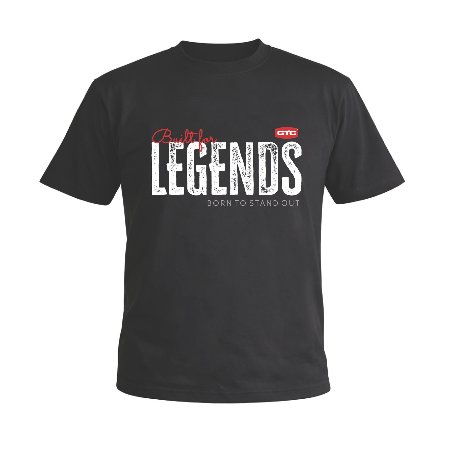 GTC Μπλουζάκι κοντομάνικο Legend μαύρο S