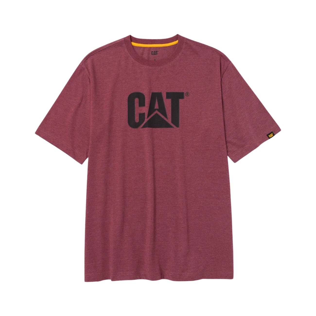 CAT Μπλουζάκι κοντομάνικο βυσσινί tm logo M 1510305-12610