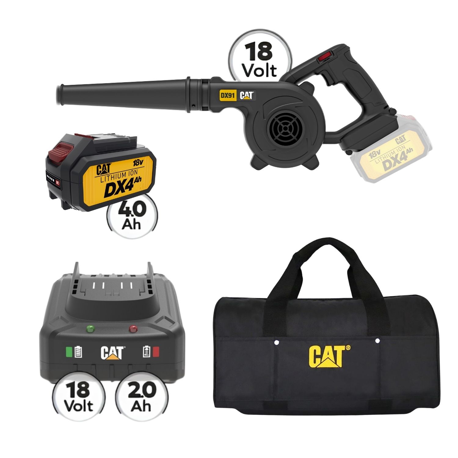 CAT Combo-41 Φυσητήρας DX91B, Τσάντα υφασμάτινη