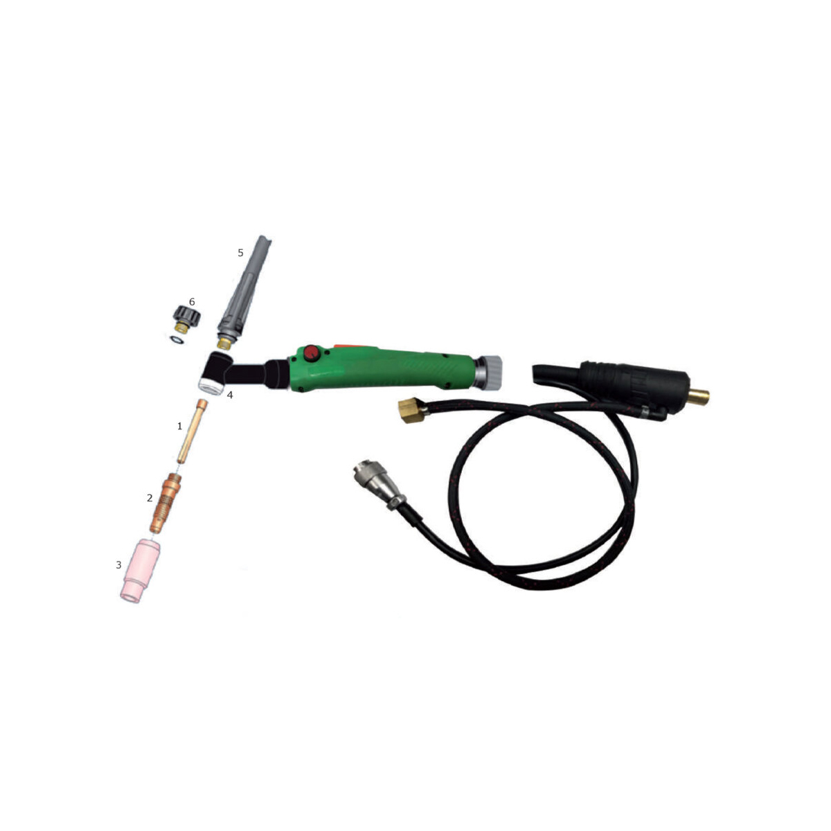 Κεραμική κεφαλή ø09,8mm - 10N48 για TIG τσιμπίδα 17V & ECR26 kit συσκευασία: 10 τεμ. 83023
