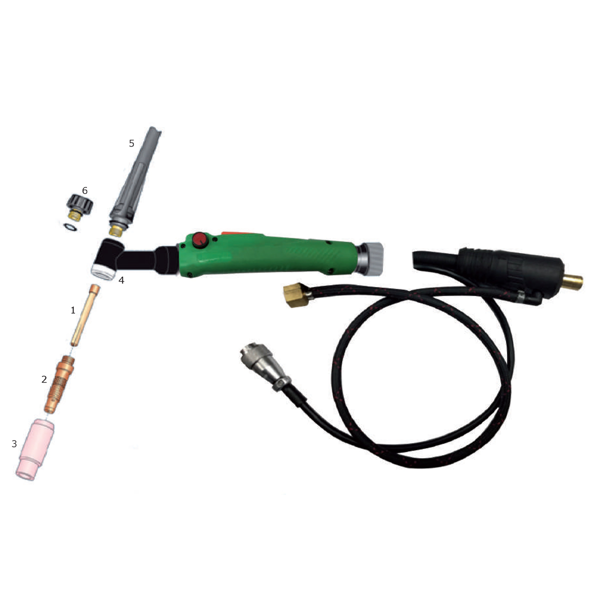 Κεραμική κεφαλή ø12,5mm - 10N46 για TIG τσιμπίδα 17V & ECR26 kit συσκευασία: 10 τεμ. 83025