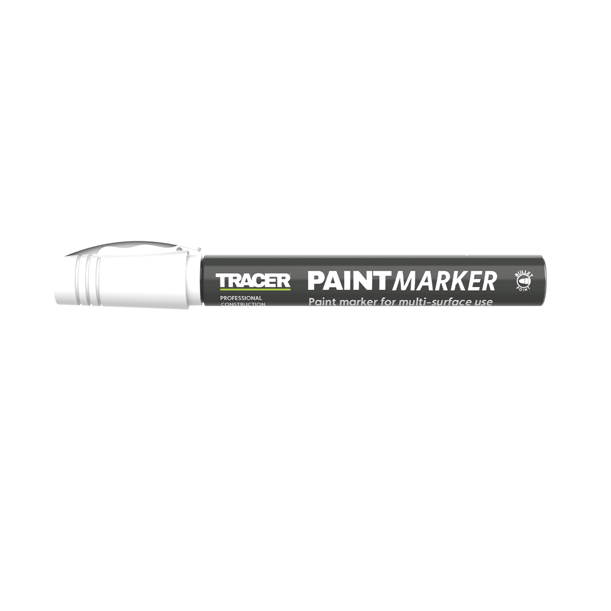 TRACER Μαρκαδόρος ανεξίτηλος βαρέως τύπου λευκός APTM2