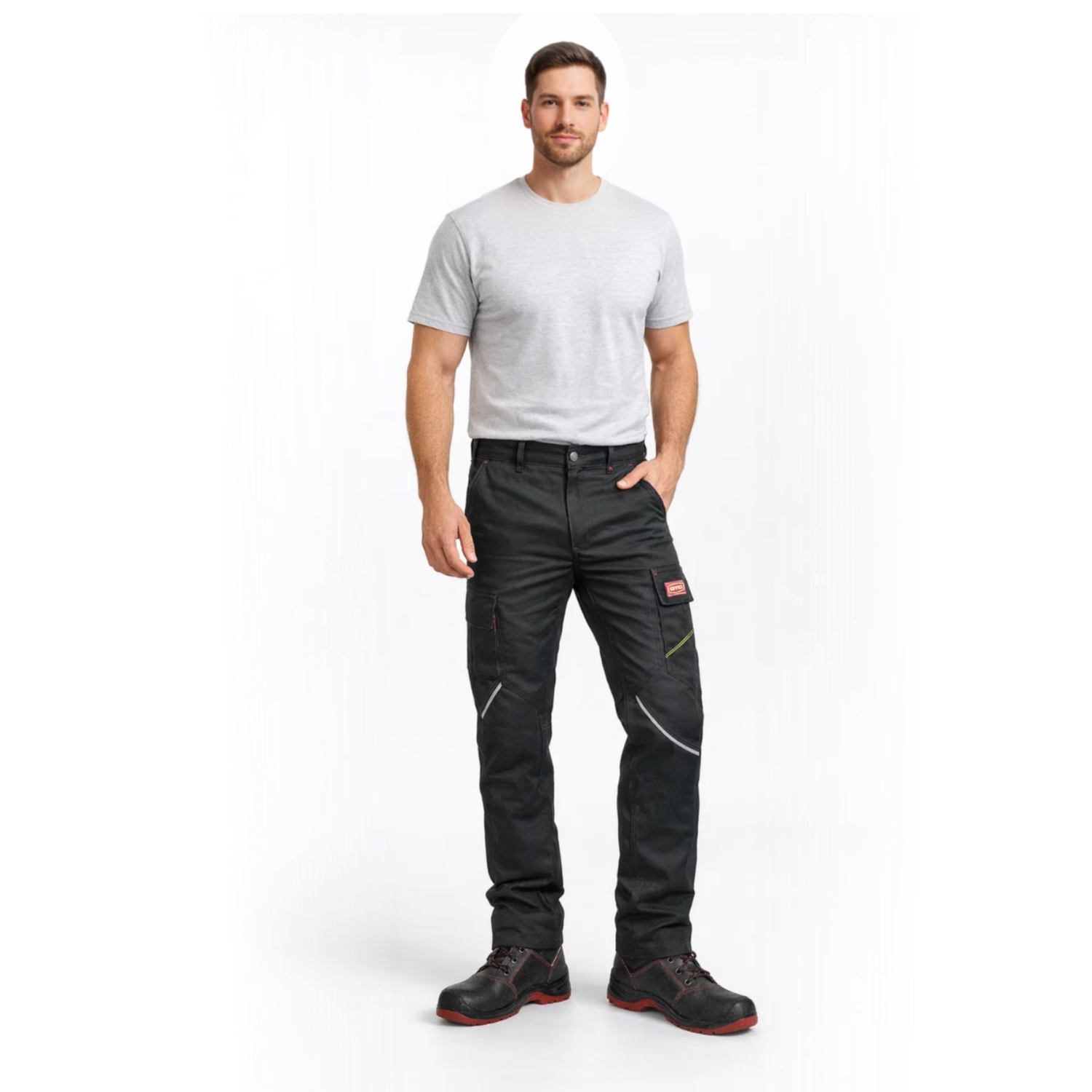 GTC Παντελόνι Εργασίας Theseus Stretch με ελαστίνη Μαύρο No.XL