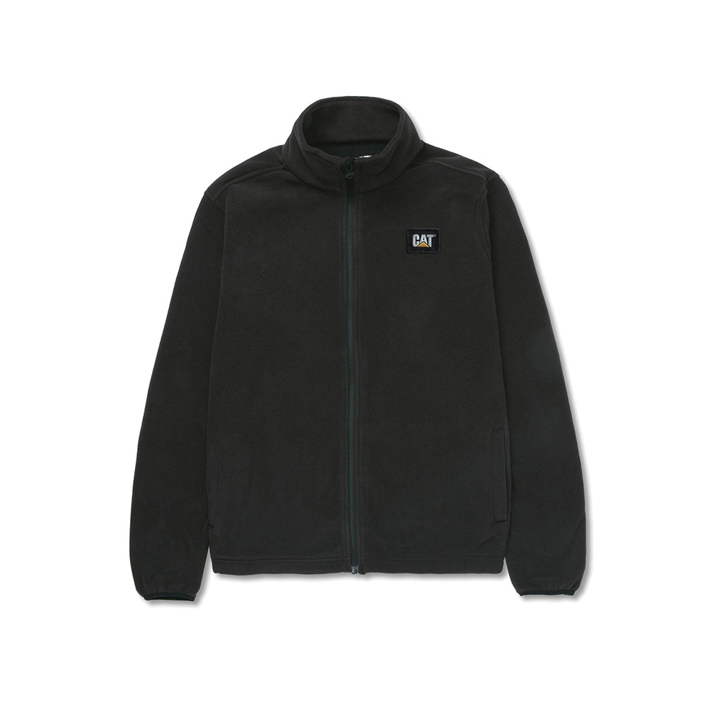 CAT Ζακέτα εργασίας microfleece μαύρη XL 1030009