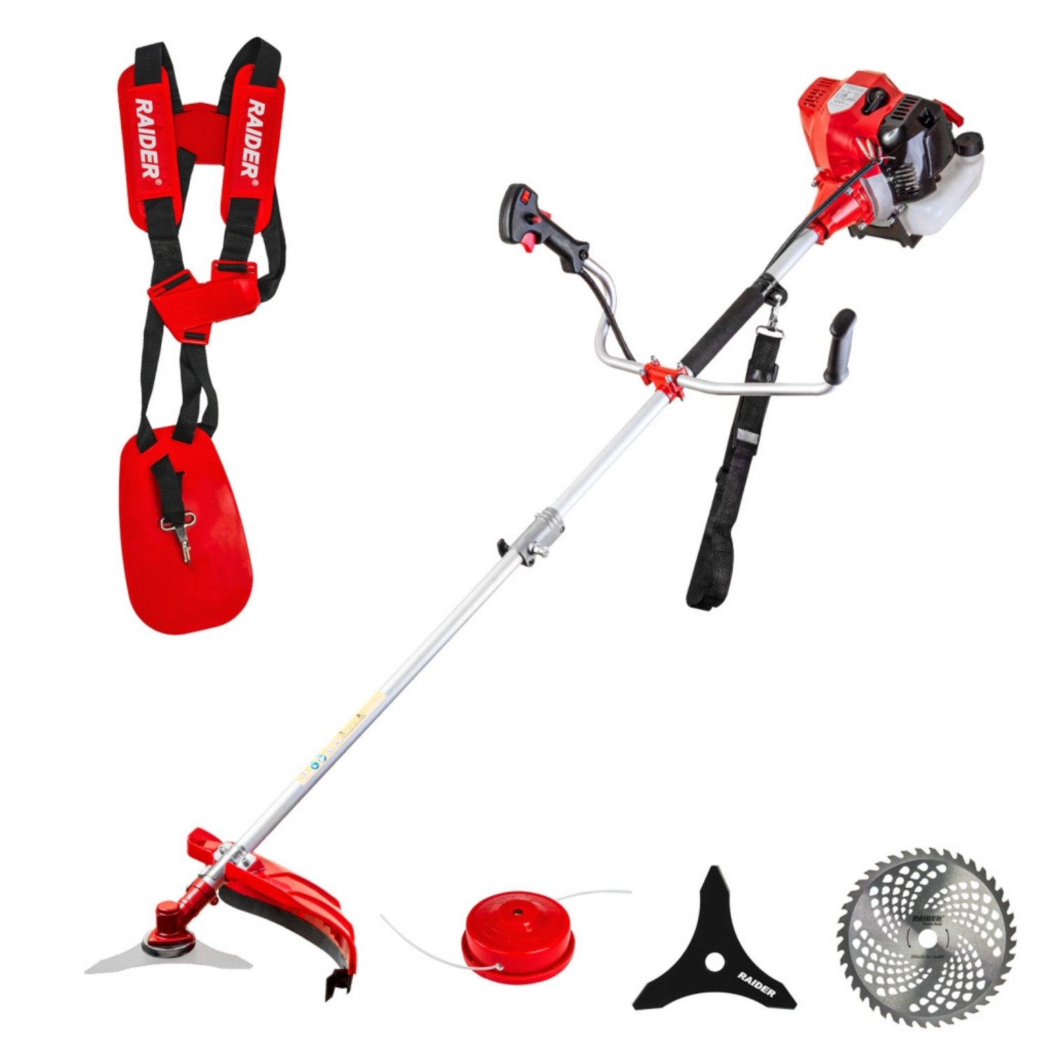 RAIDER Χορτοκοπτικό βενζίνης ώμου/χειρός 3hp 7.5kg RD-GBC24 075011