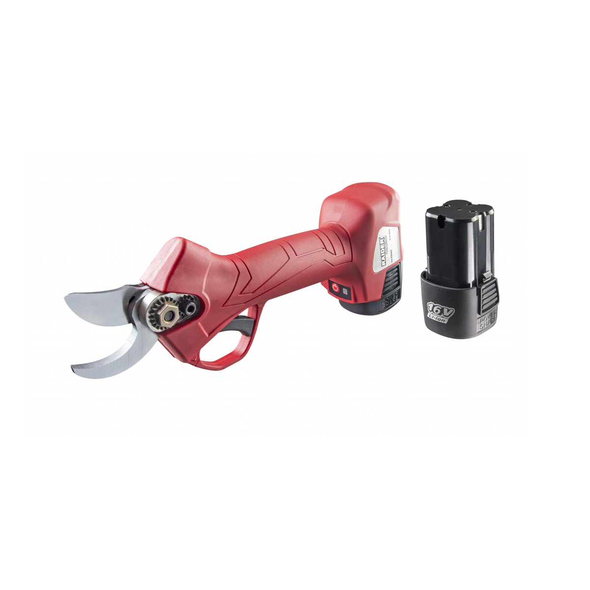 RAIDER Ψαλίδι κλάδου μπαταρίας 16V 2x2Ah 25mm RD-PSH02 075725