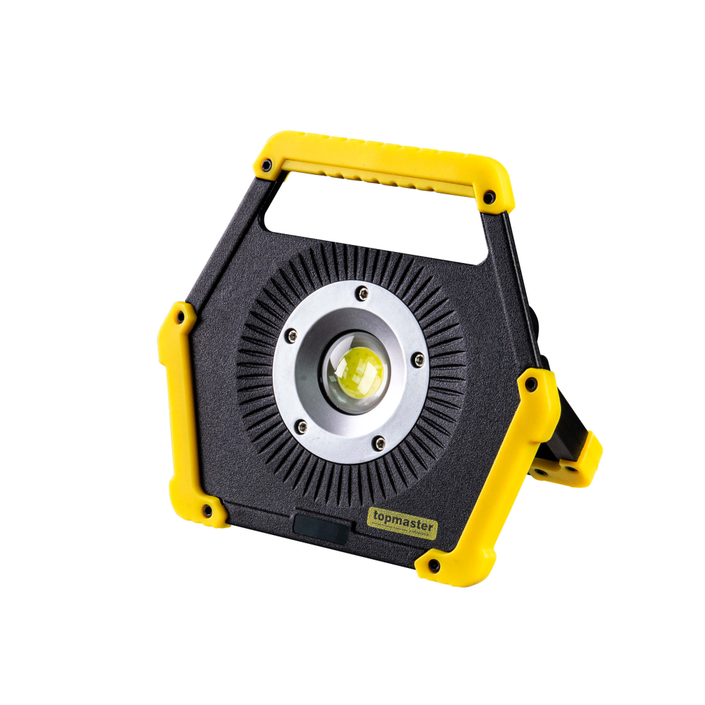 TOP MASTER Προβολέας εργασίας επαναφορτιζόμενος IP65 με φωτεινότητα έως 600lm 232509